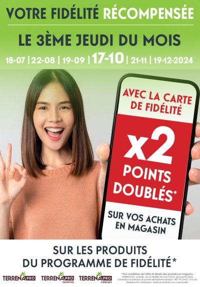 Actu Web Terrena PRO Points fidélités